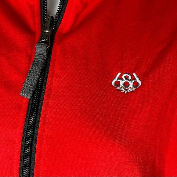 686 Jacket Youth XL Zip‎ Front Lightweight Red Jogger Embroidered Logo Womens SM - Picture 4 of 14